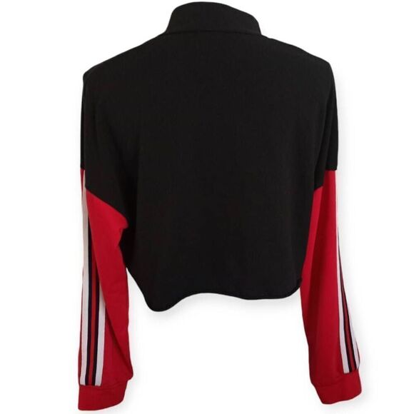 SHEIN BLACK & RED CROPPED TOP SZ.L EUC - Picture 3 of 6